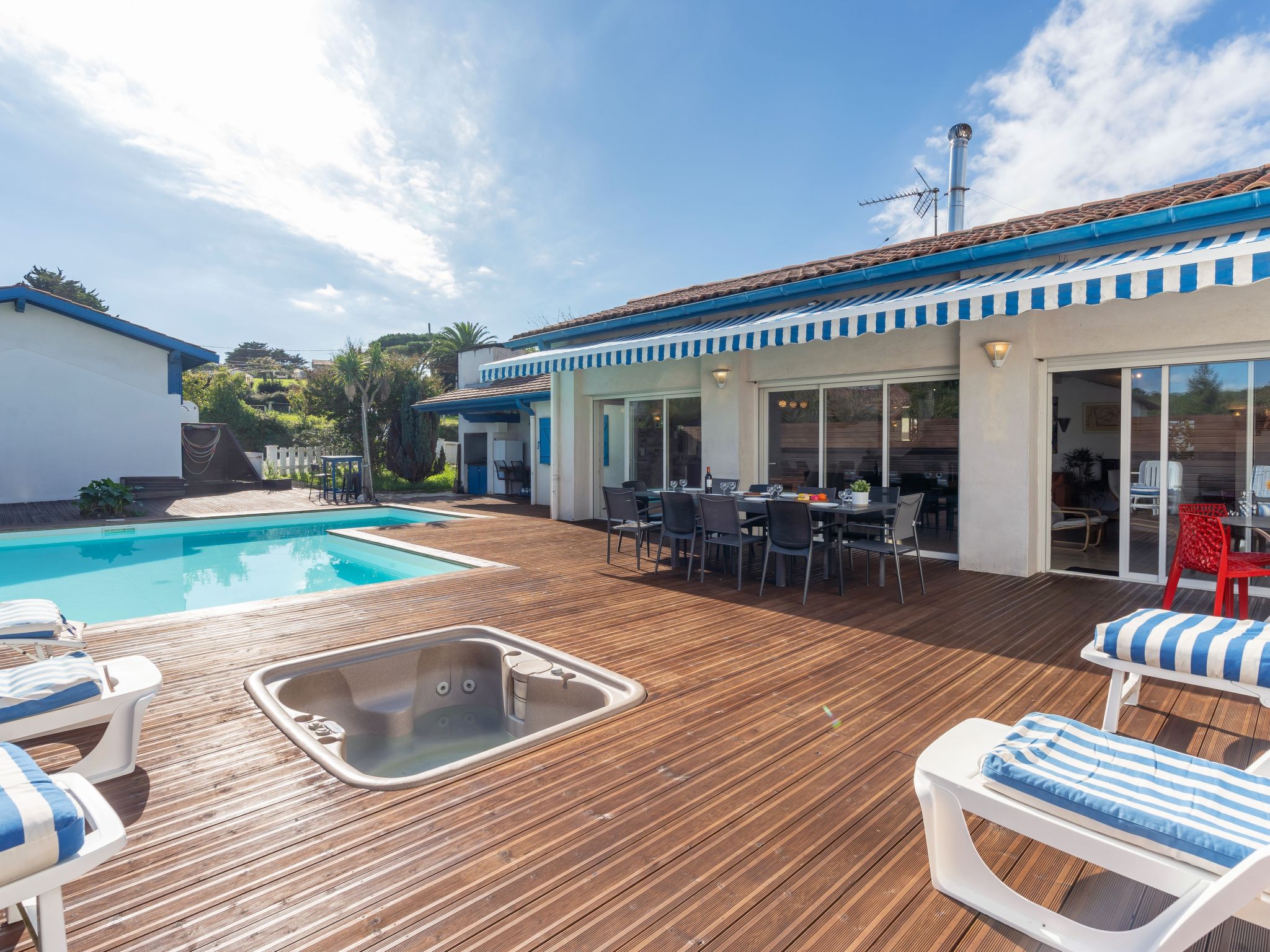 Vakantiehuis met privé zwembad in Bidart (Frankrijk) voor 15 personen