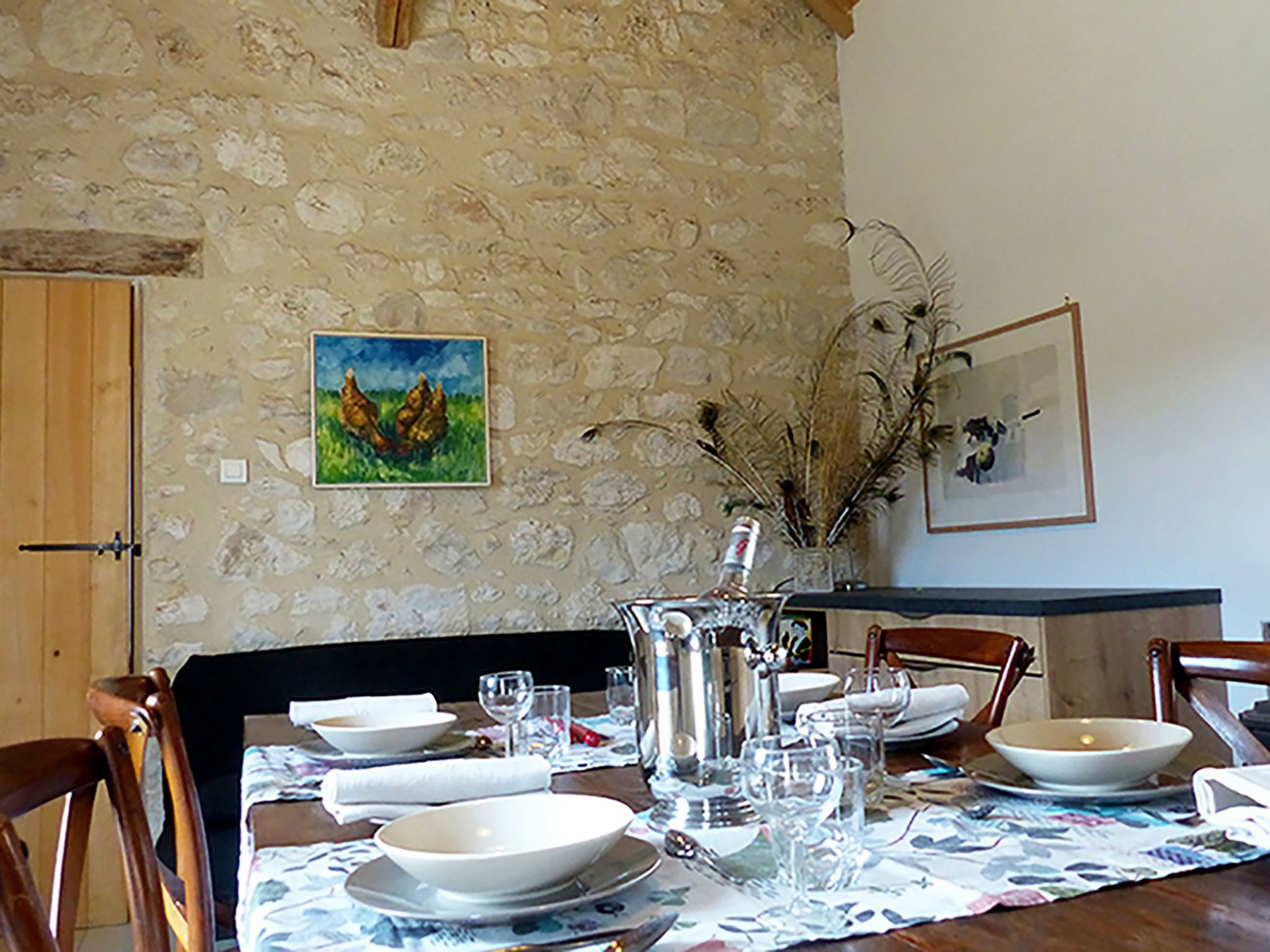 La Ferme des Paons-Binnen