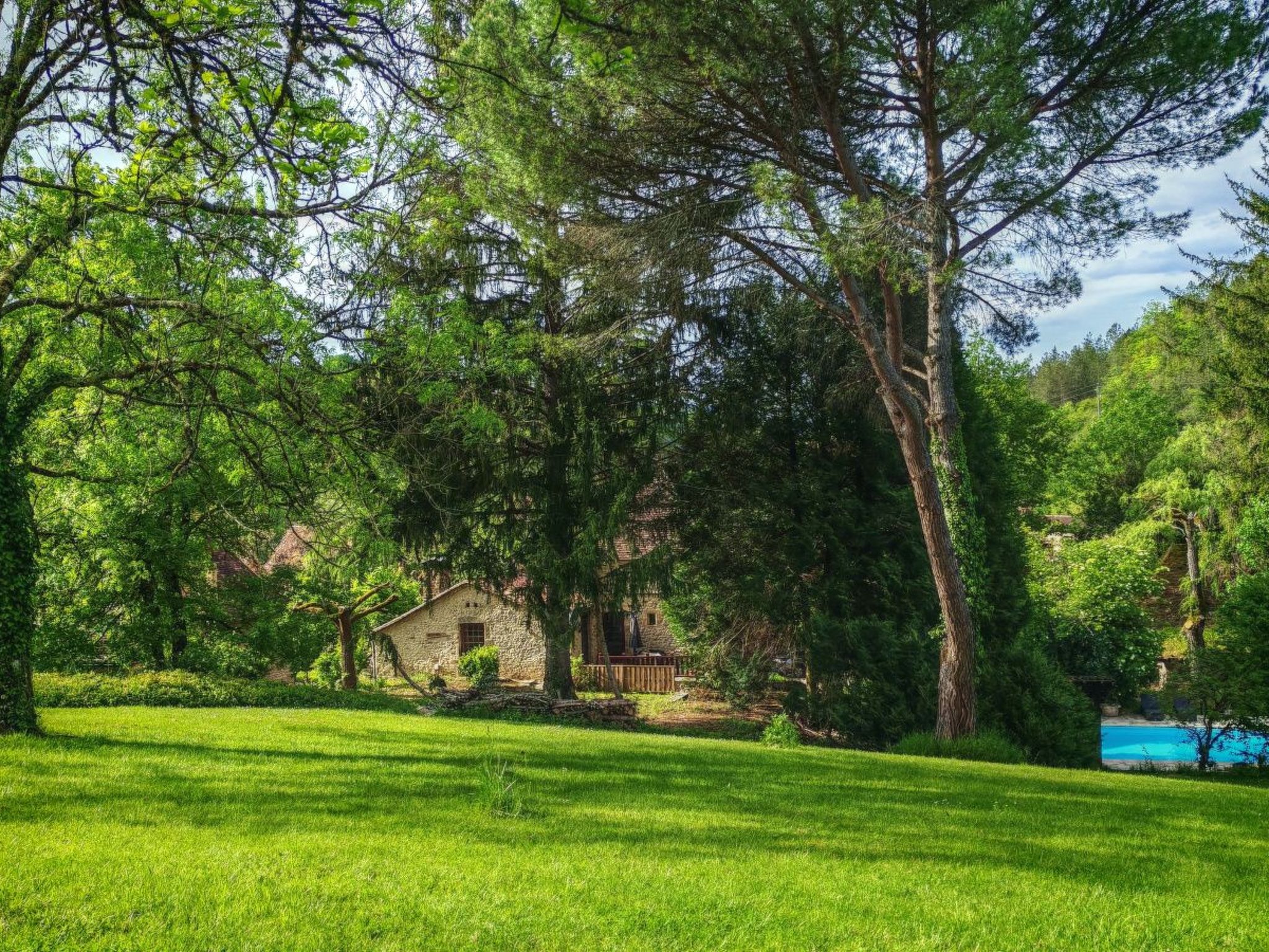 In Périgord Noir Dordogne in der Nähe von Limeuil-Binnen