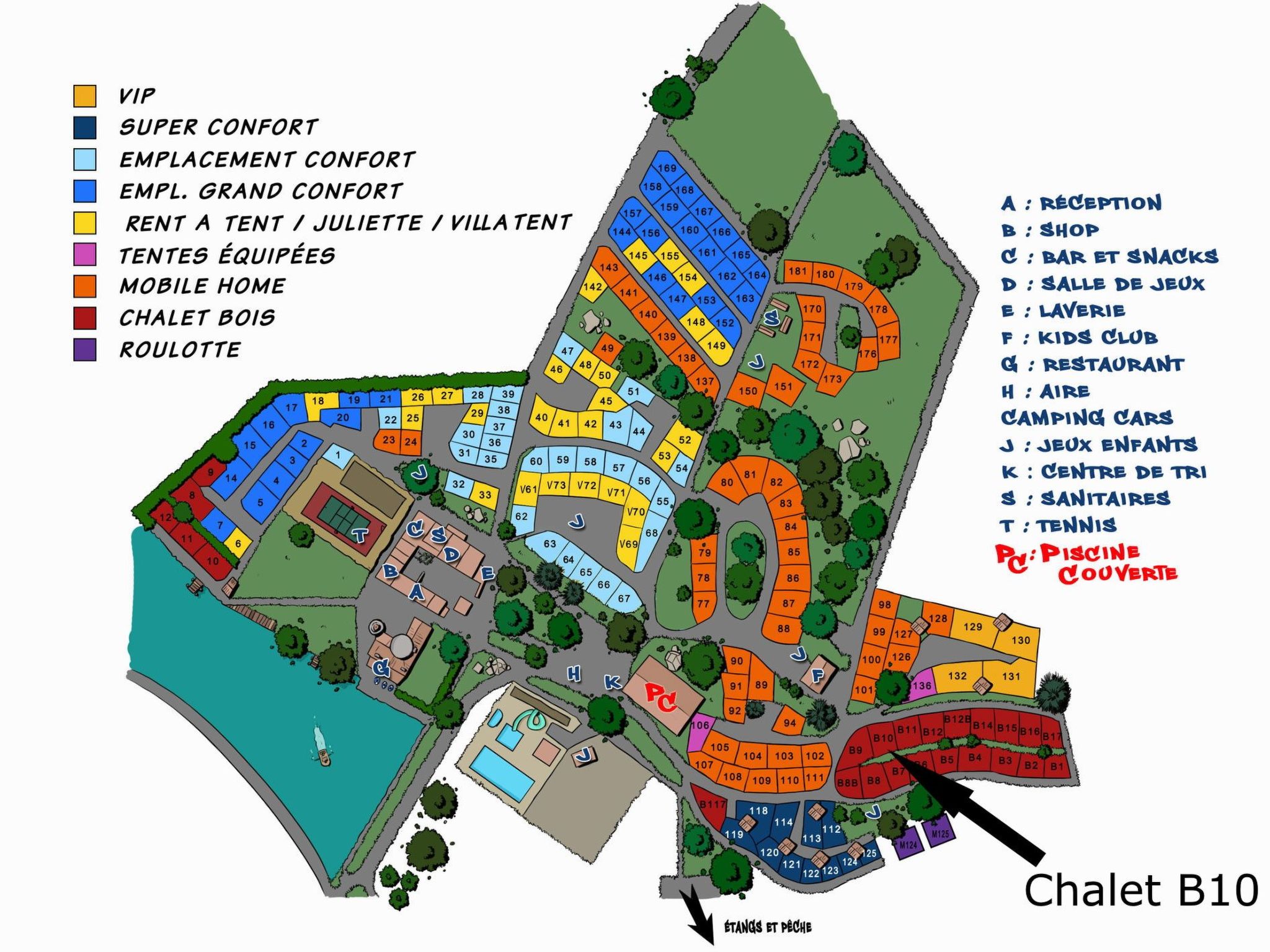 Chalet B10 Yemanisi in der Dordogne-Binnen