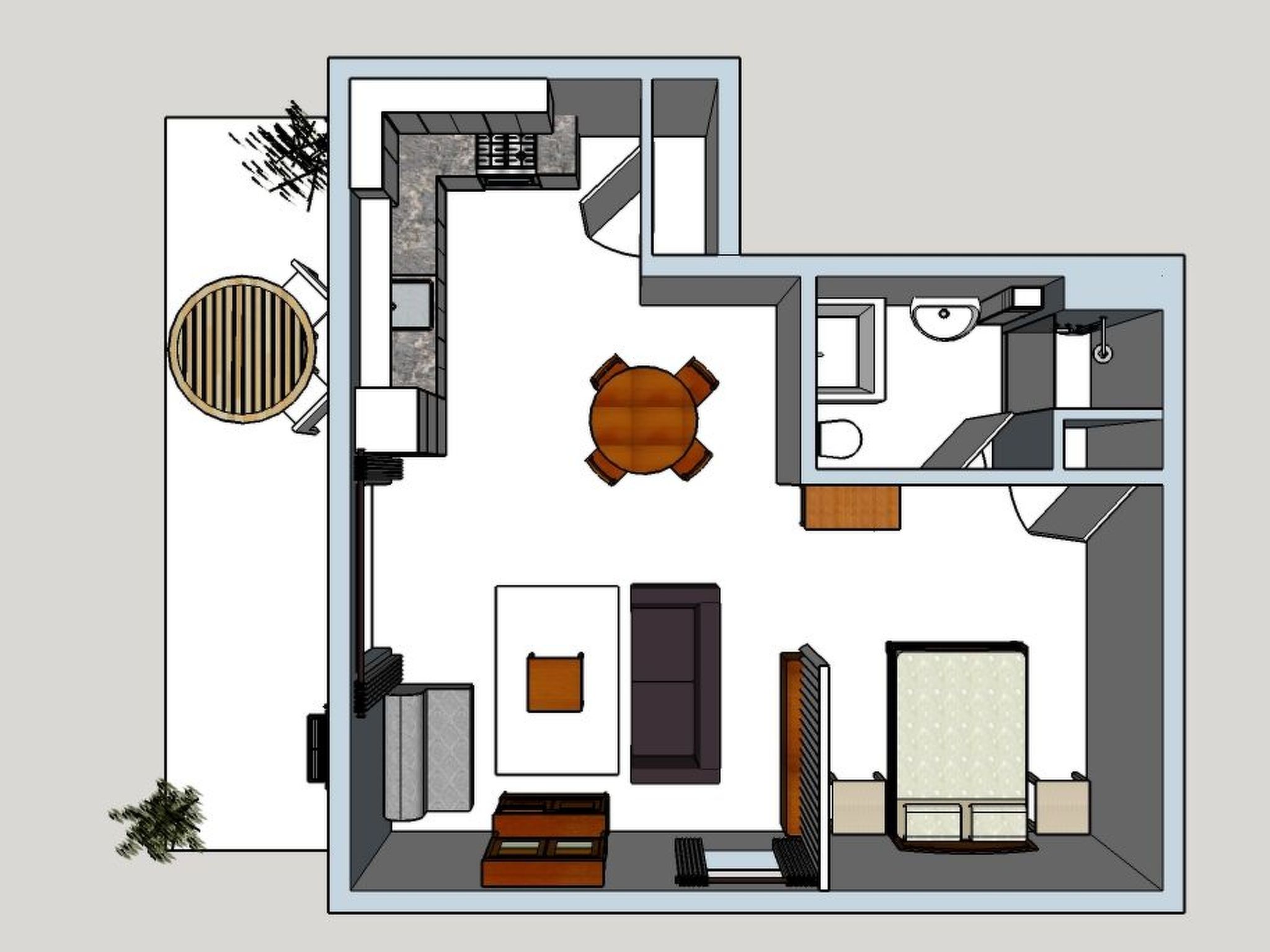 Gîte für zwei Personen-Binnen