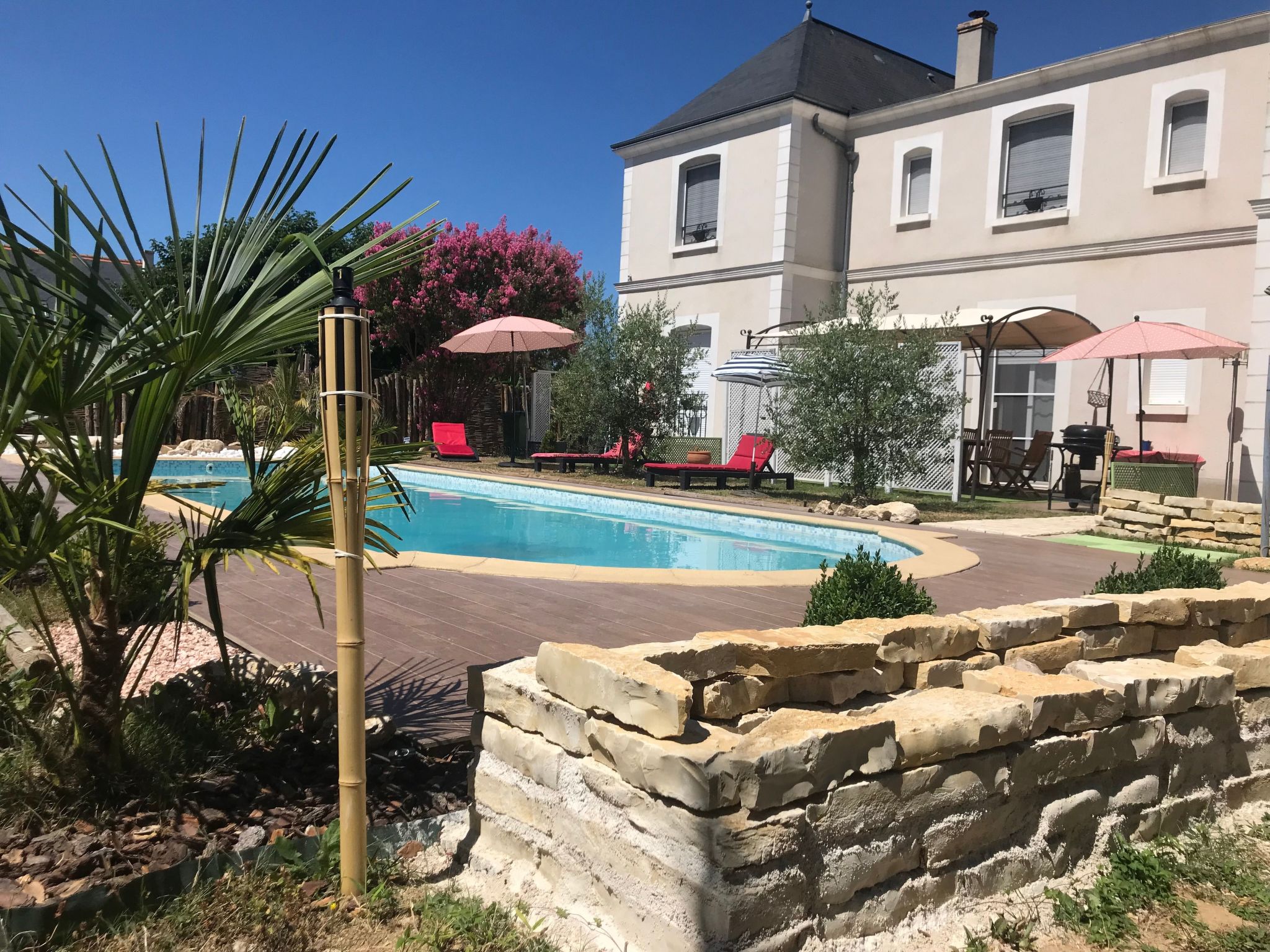 Vakantiehuis met privé zwembad in St Cyr sur Loire (Frankrijk) voor 10 personen