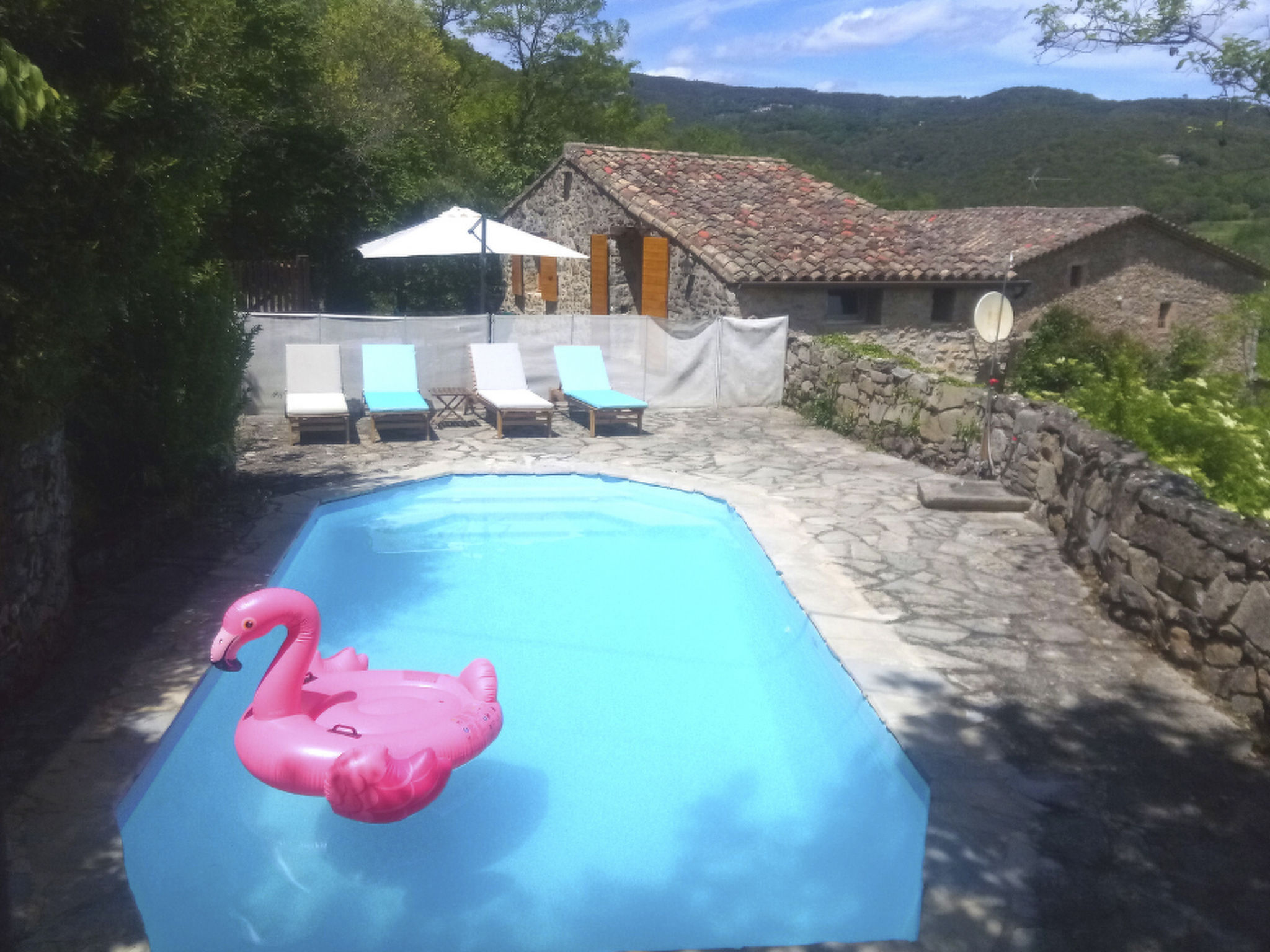 Vakantiehuis met privé zwembad in Cros (Frankrijk) voor 4 personen