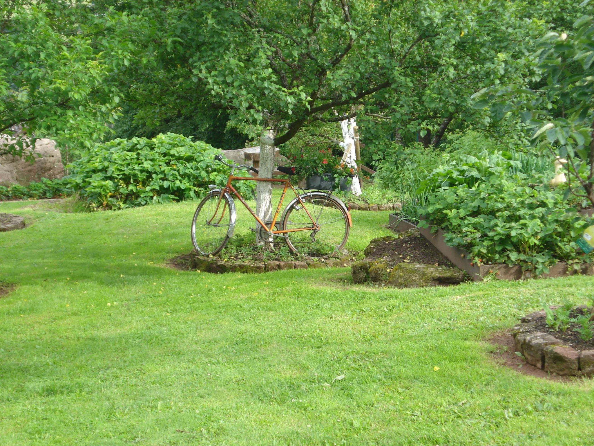 Das Gîte Fleuri mit einer herrlichen Aussicht-Binnen
