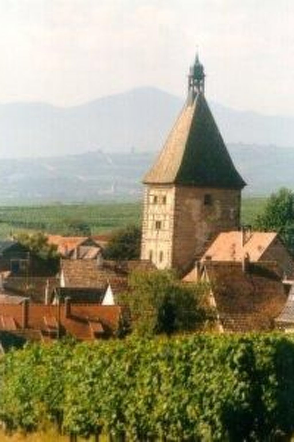 La Maison Bleue im Zentrum des Elsass in Bergheim-Binnen