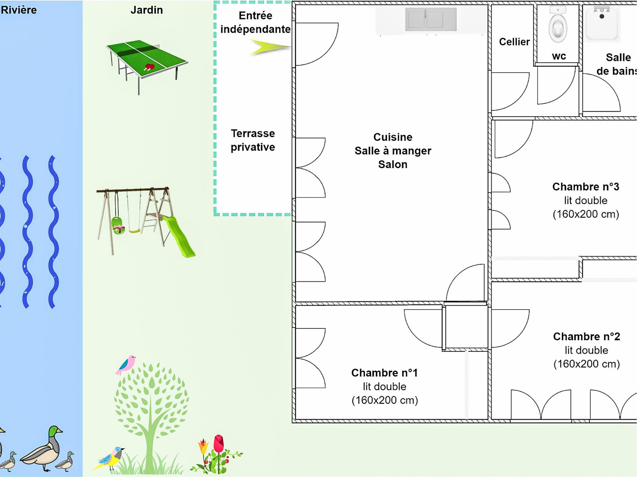 Appartement Saine Montagnes du Jura avec Spa et Sauna – Plan, photo 32 sur 32