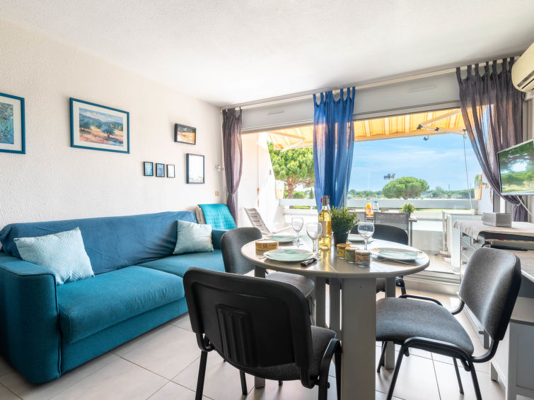 Op 700 m van zee: appartement met meerzicht in Port Camargue in Port Camargue