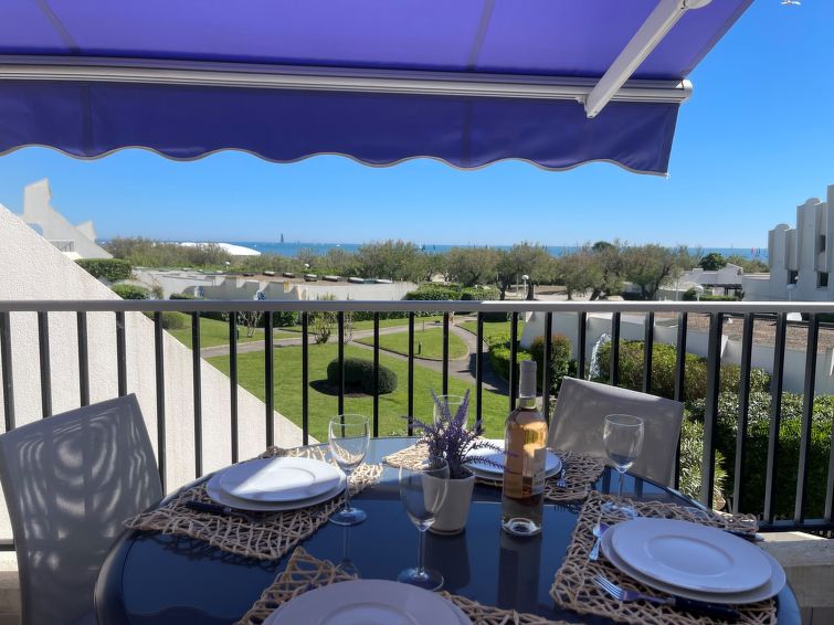 Aan het strand: Appartement met zeezicht in La Grande Motte · 6 pers. in La Grande Motte