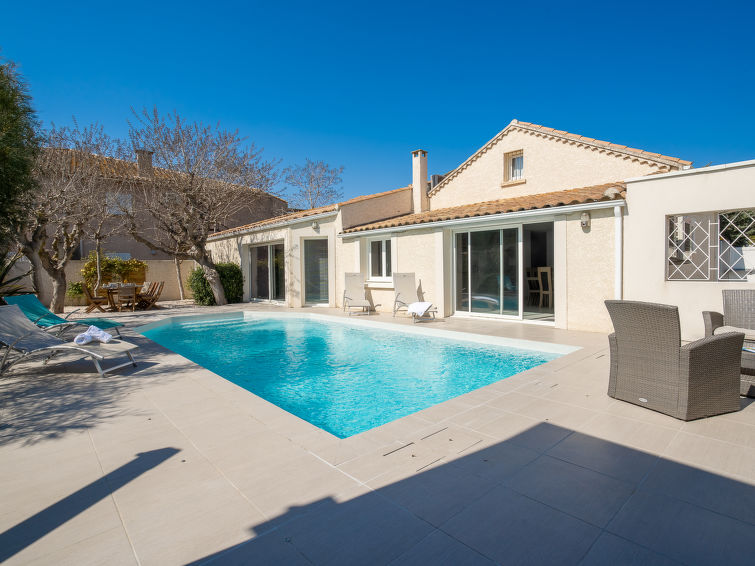 10-persoons vakantiehuis met privézwembad aan zee in Cap d'Agde in Cap d'Agde