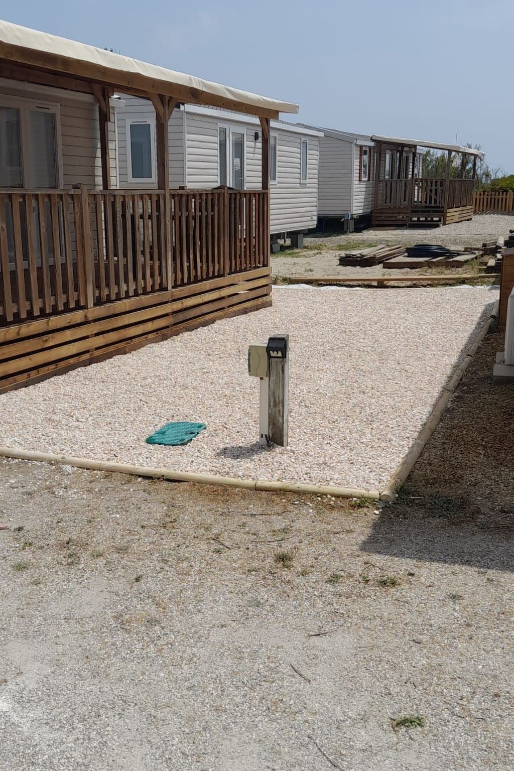 Mobilheim "Les Dunes" mit Blick auf das Wasser-Binnen