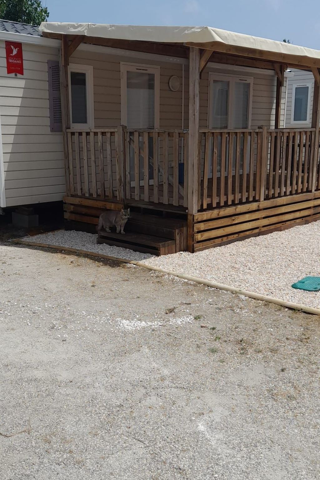 Mobilheim "Les Dunes" mit Blick auf das Wasser-Binnen