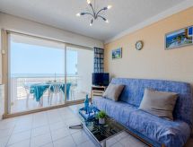 Appartement op 30 meter van het strand met zeezicht in Le Barcarès - thumbnail 3