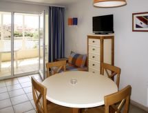 Strandappartement voor 5 in Le Barcarès met tuin & zwembad - thumbnail 3