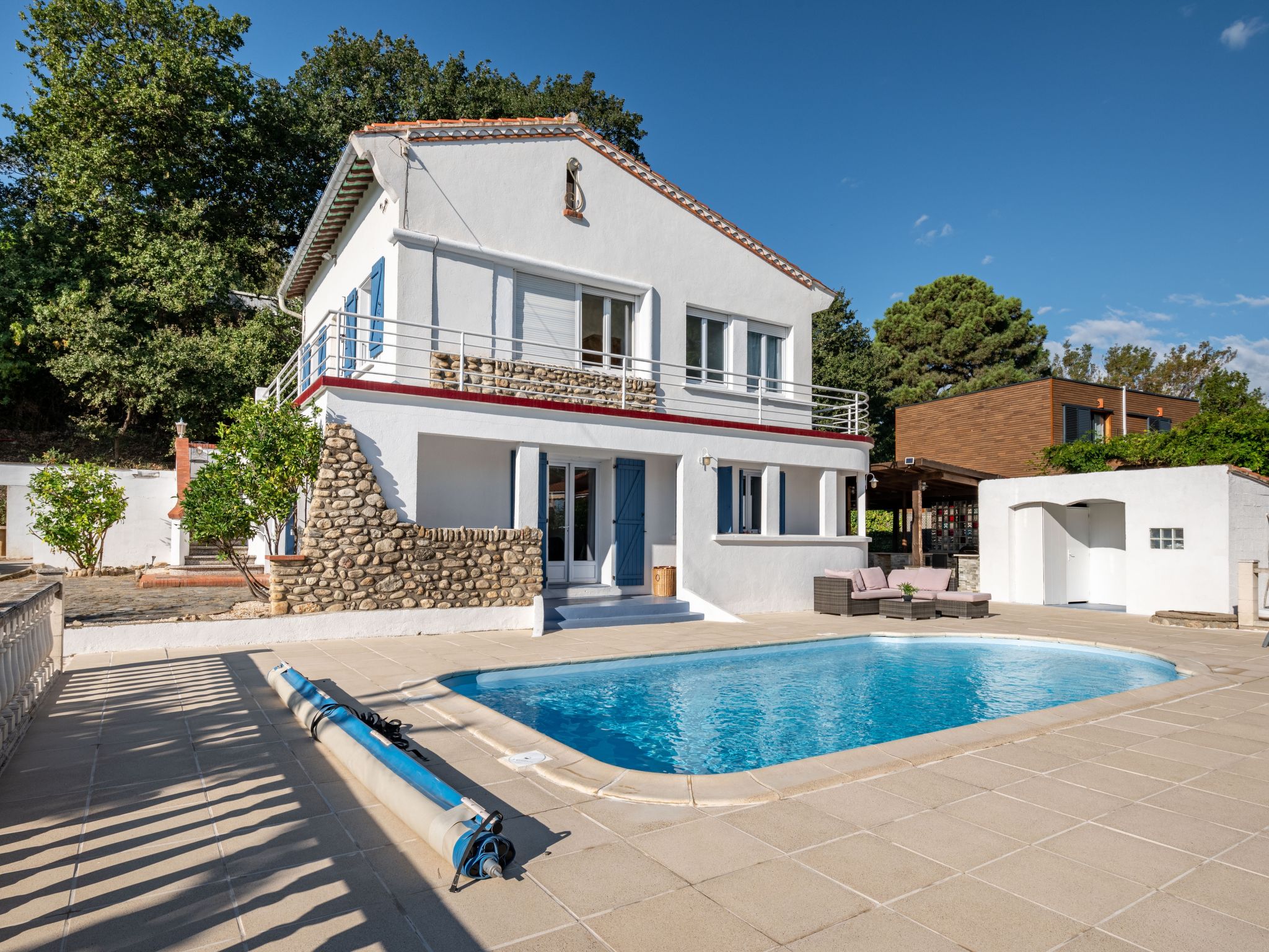 Villa Les Treilles: Vrijstaande villa met privézwembad op 100m van zee - foto 24