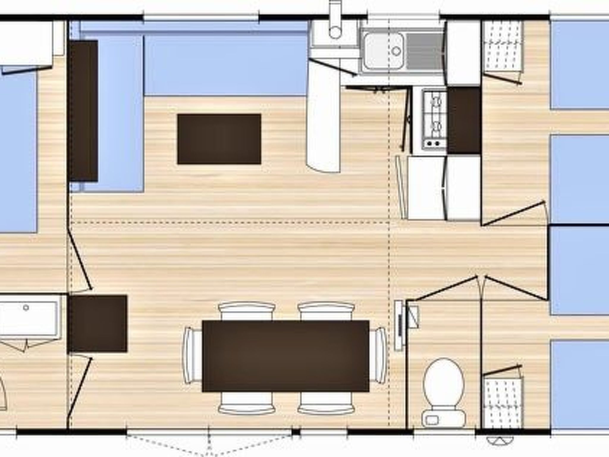 Greenchalets Argeles sur Mer ( Frankreich)-Binnen