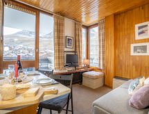 Knusse studio voor 3 aan de piste in Tignes Lavachet - thumbnail 1