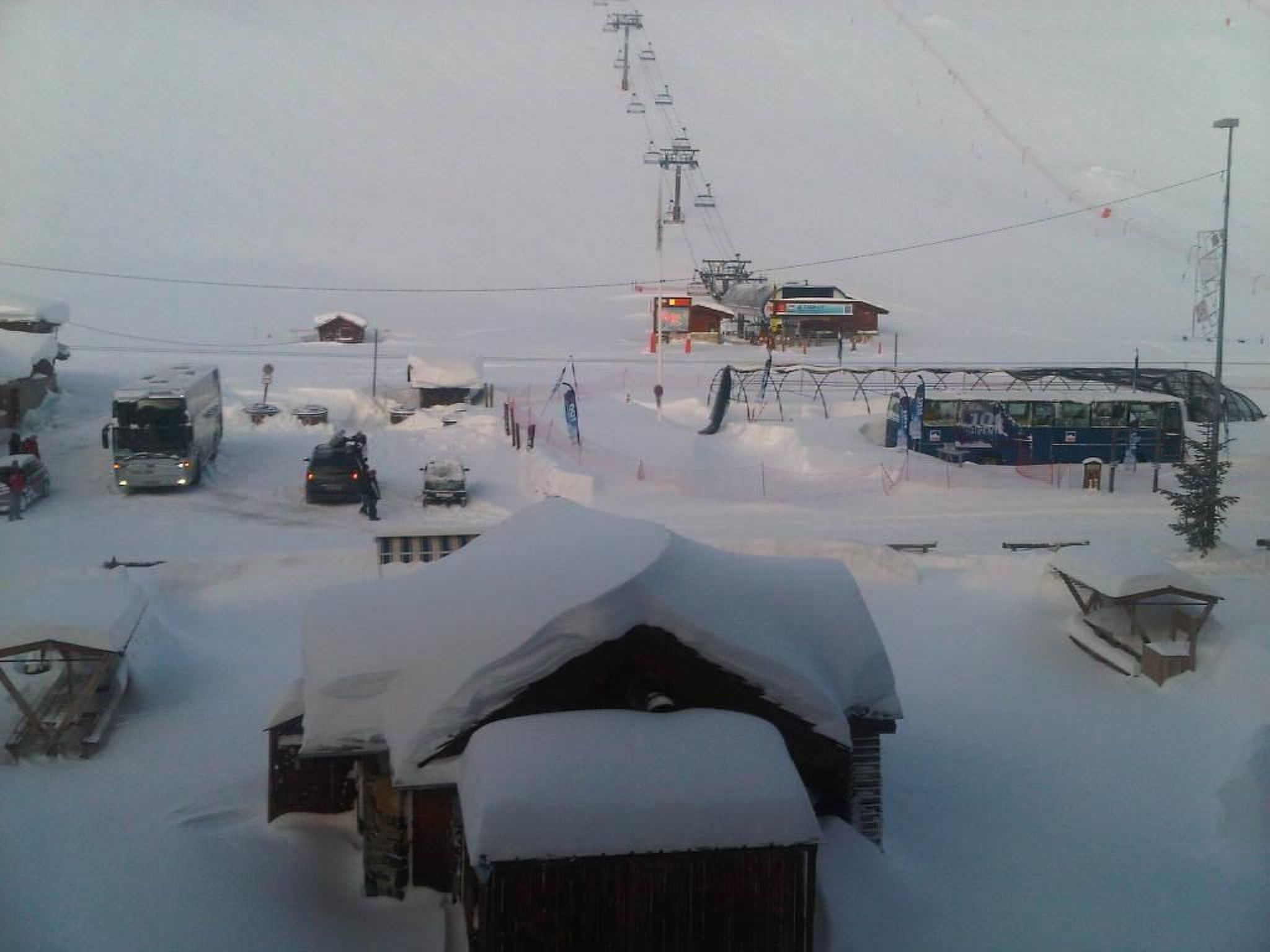 Photo of mit Balkon, im Skigebiet von Killy