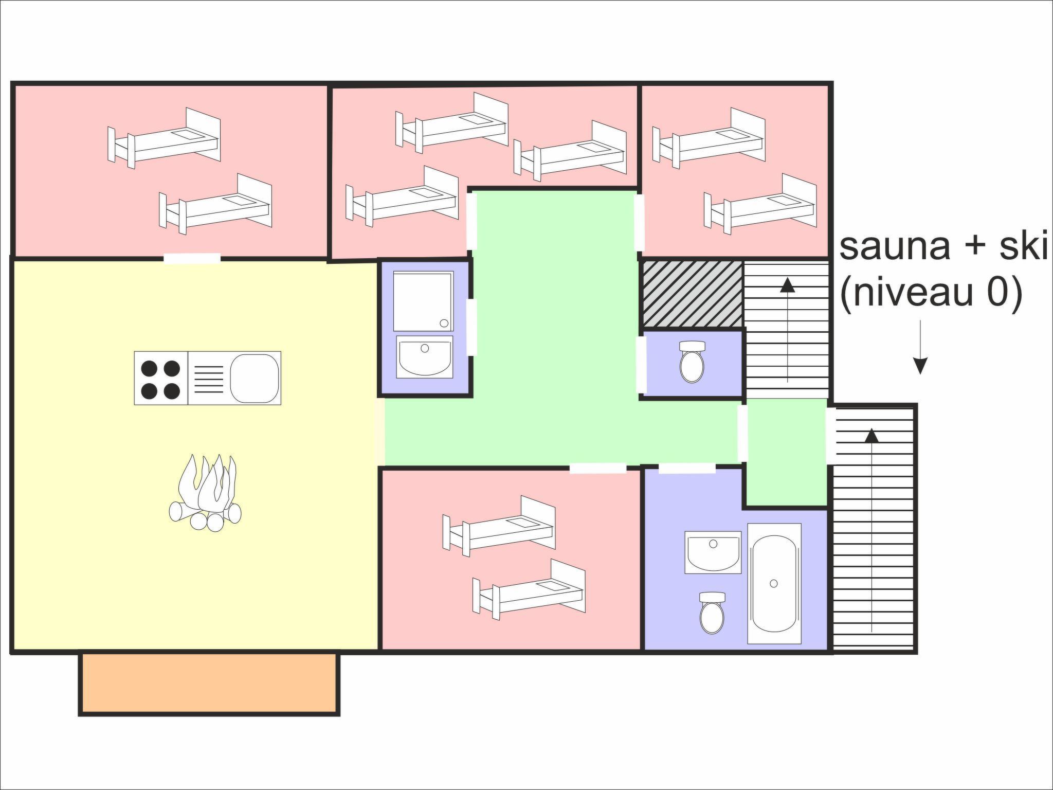 Chalet Levassaix - Binnen