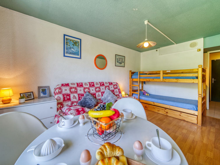 Aan de piste: Sfeervol appartement Soyouz Vanguard in Le Corbier · 4 pers. in Le Corbier