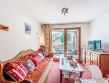 Appartement 6p direct aan de piste in Le Corbier met verwarmd zwembad - thumbnail 2