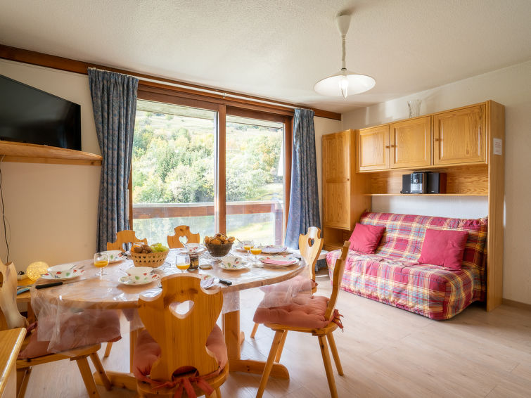 Appartement met verwarmd zwembad aan de piste in Le Corbier · 40 m² in Le Corbier