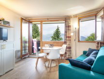 Studio direct aan de piste in Doucy met panoramisch uitzicht op de bergen - thumbnail 1