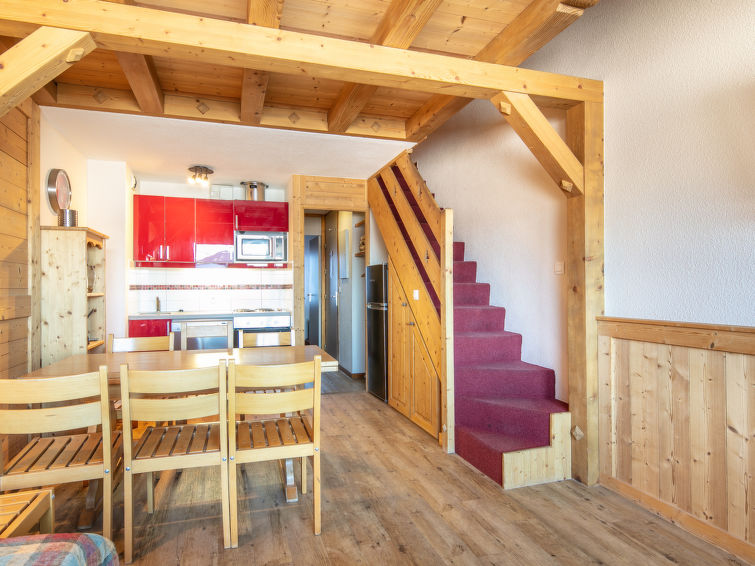 Aan de piste: Sfeervol appartement Le Sappey in Les Avanchers-Valmorel · 6 pers. in Les Avanchers-Valmorel