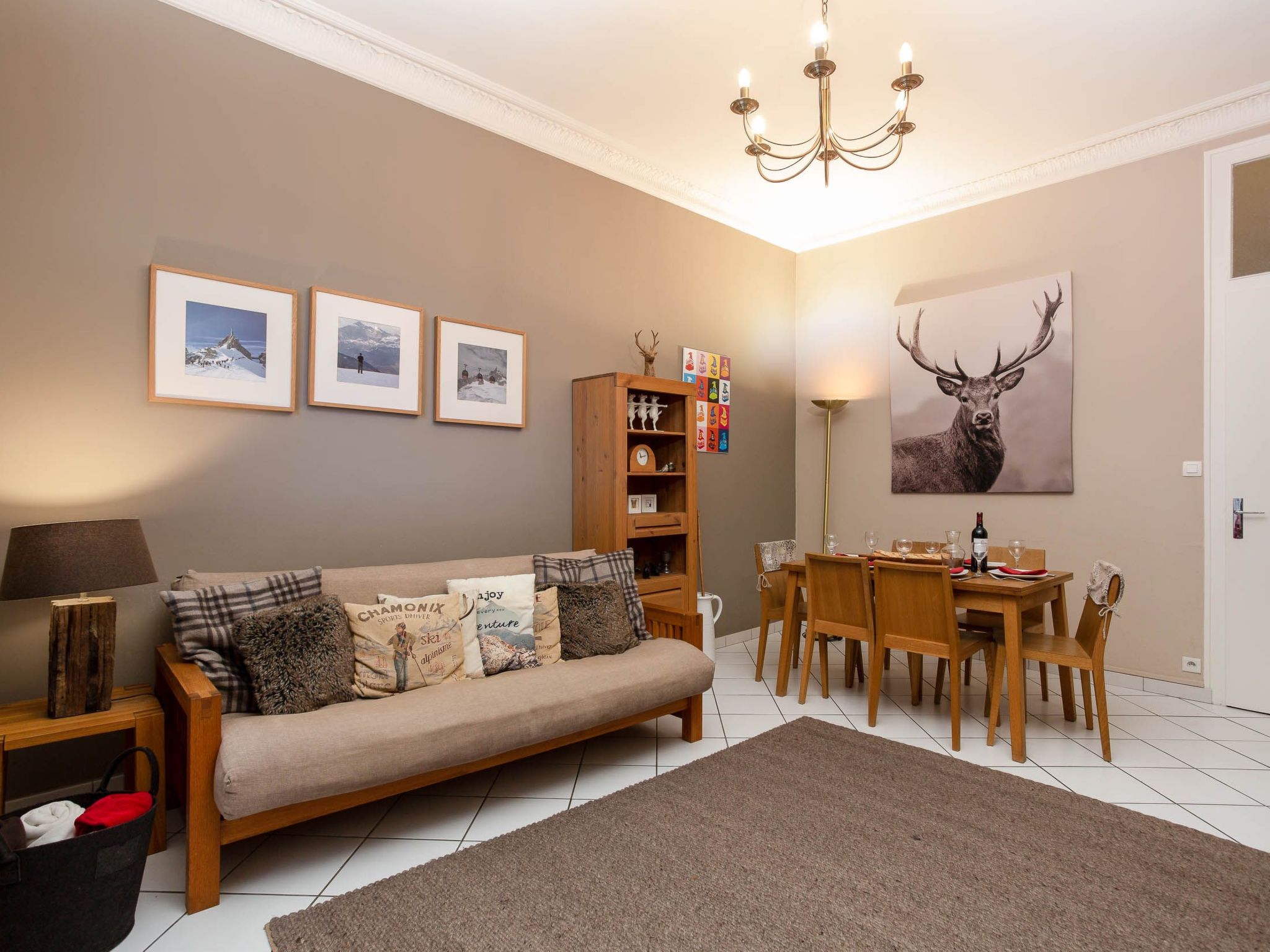 In Chamonix und Bergblick