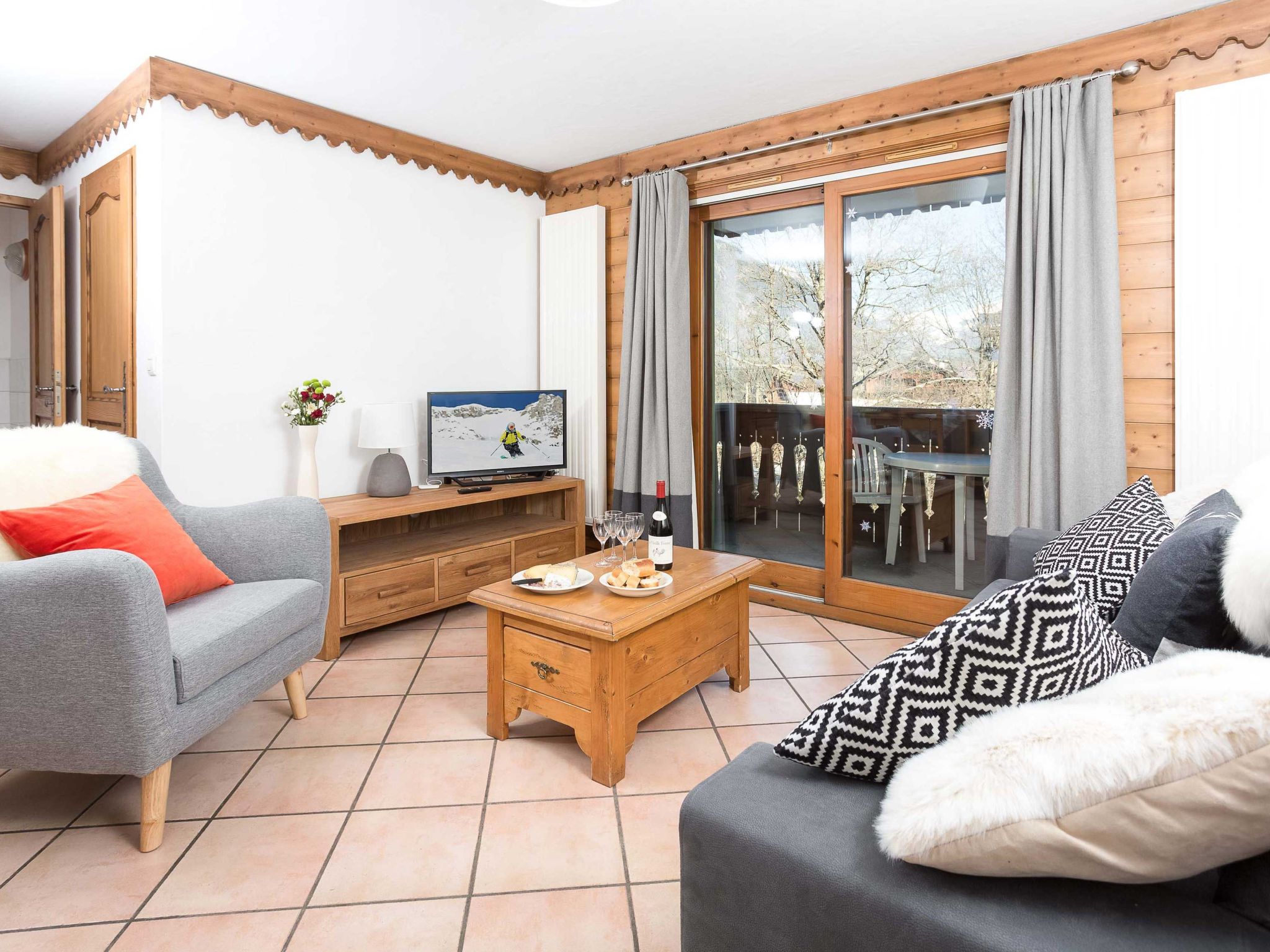 In Chamonix mit geräumigem Balkon und weitem Blick