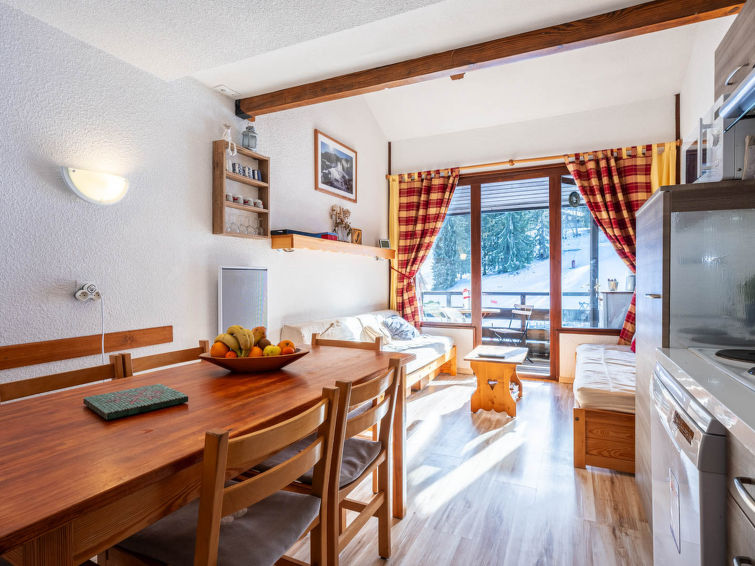 Aan de piste: Comfortabel appartement in centrum van Morillon in Morillon