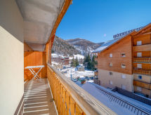 Studio aan de piste in La Foux d'Allos met verwarmd zwembad - thumbnail 1