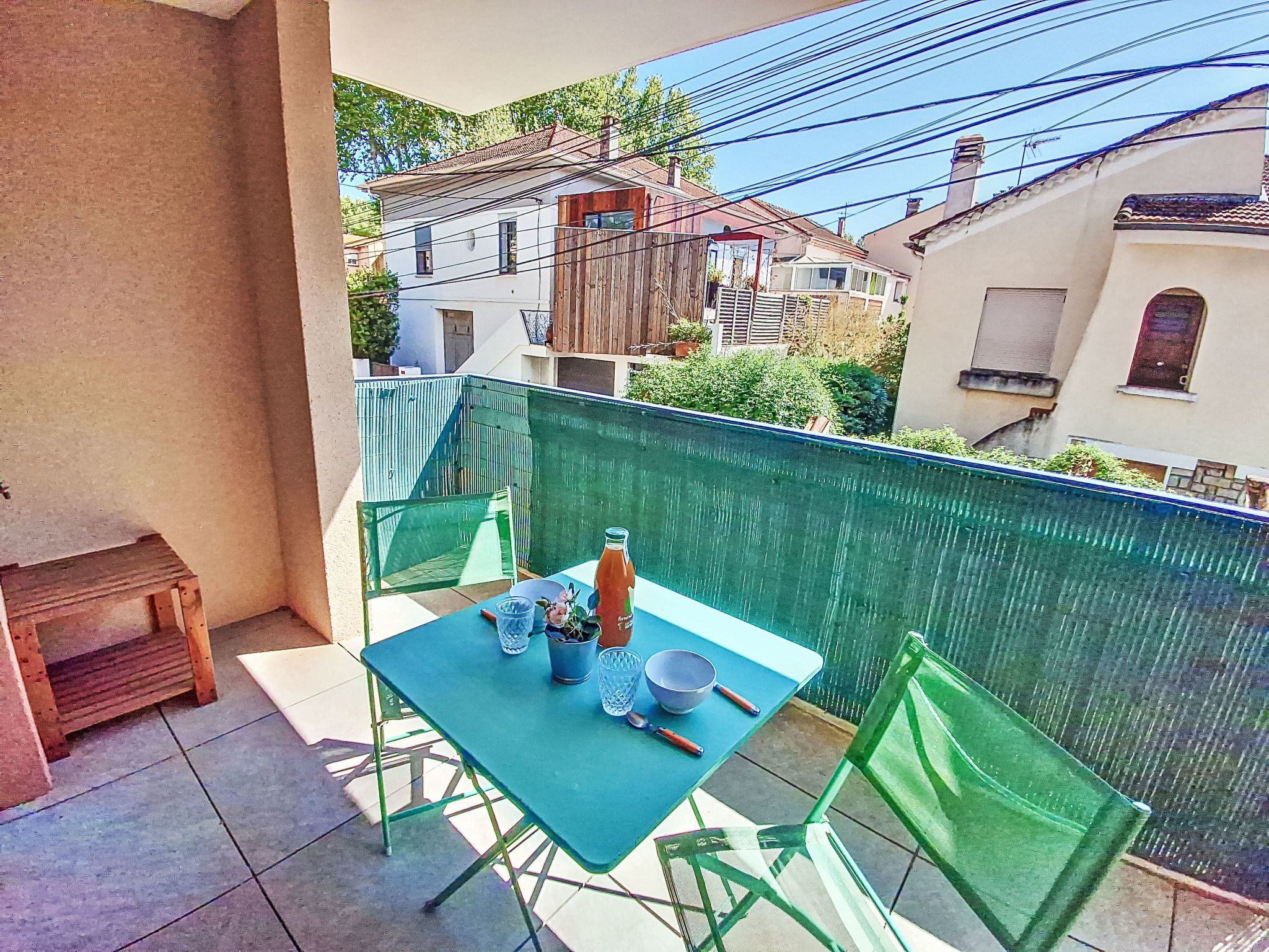 outside