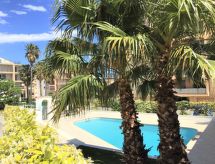 Appartement La Palmeraie II: 4p, airco, zwembad, 400m van strand Sainte-Maxime - thumbnail 5