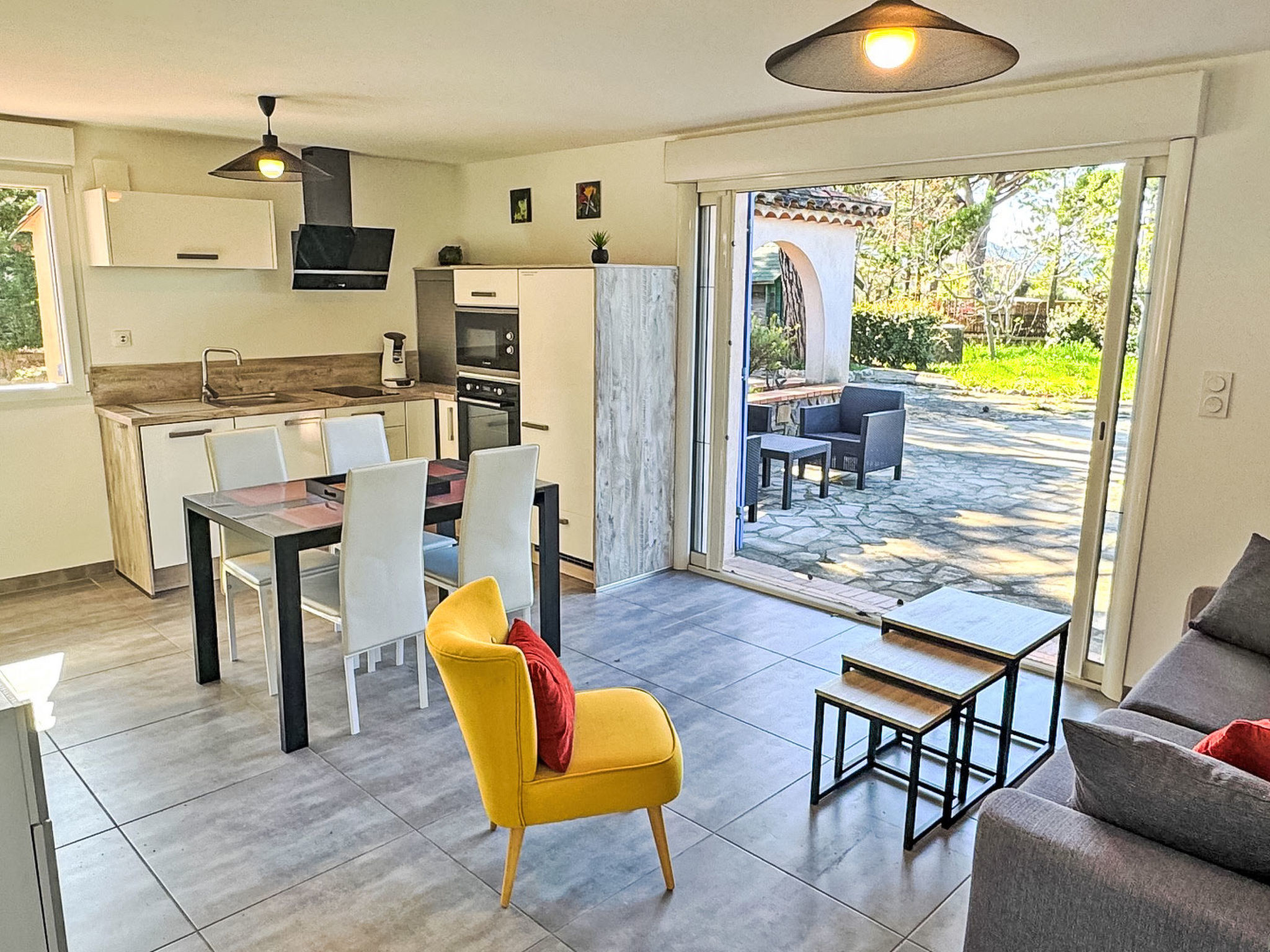 Maison 4/6 personnes - Piscine privée - Clim - Binnen
