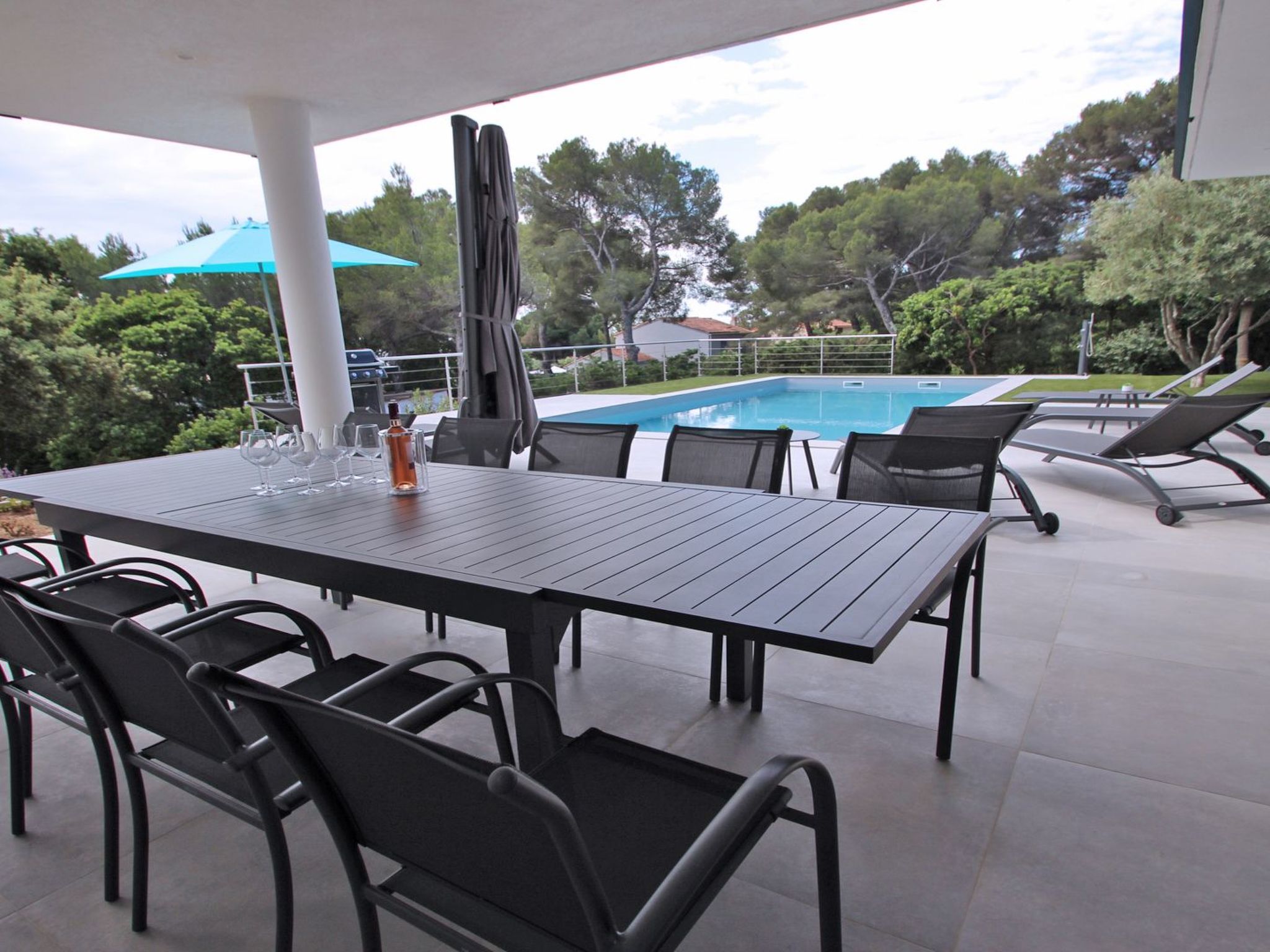 Villa 10 pers - Privates Schwimmbad - Meerblick - Wifi-Binnen