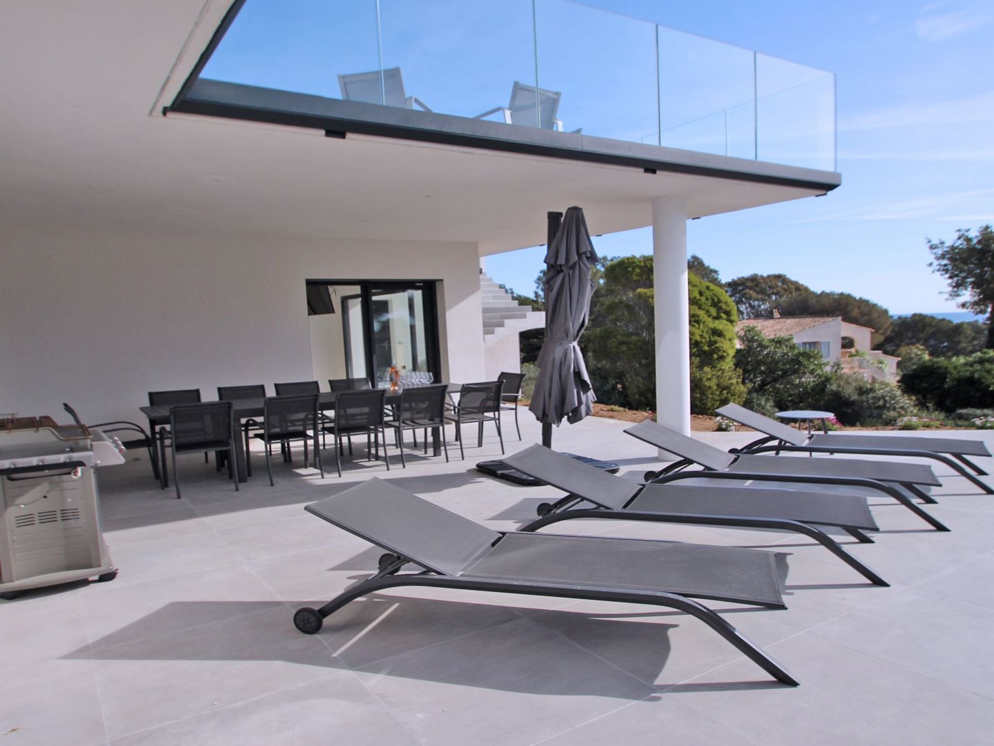 Villa 10 pers - Privates Schwimmbad - Meerblick - Wifi-Binnen