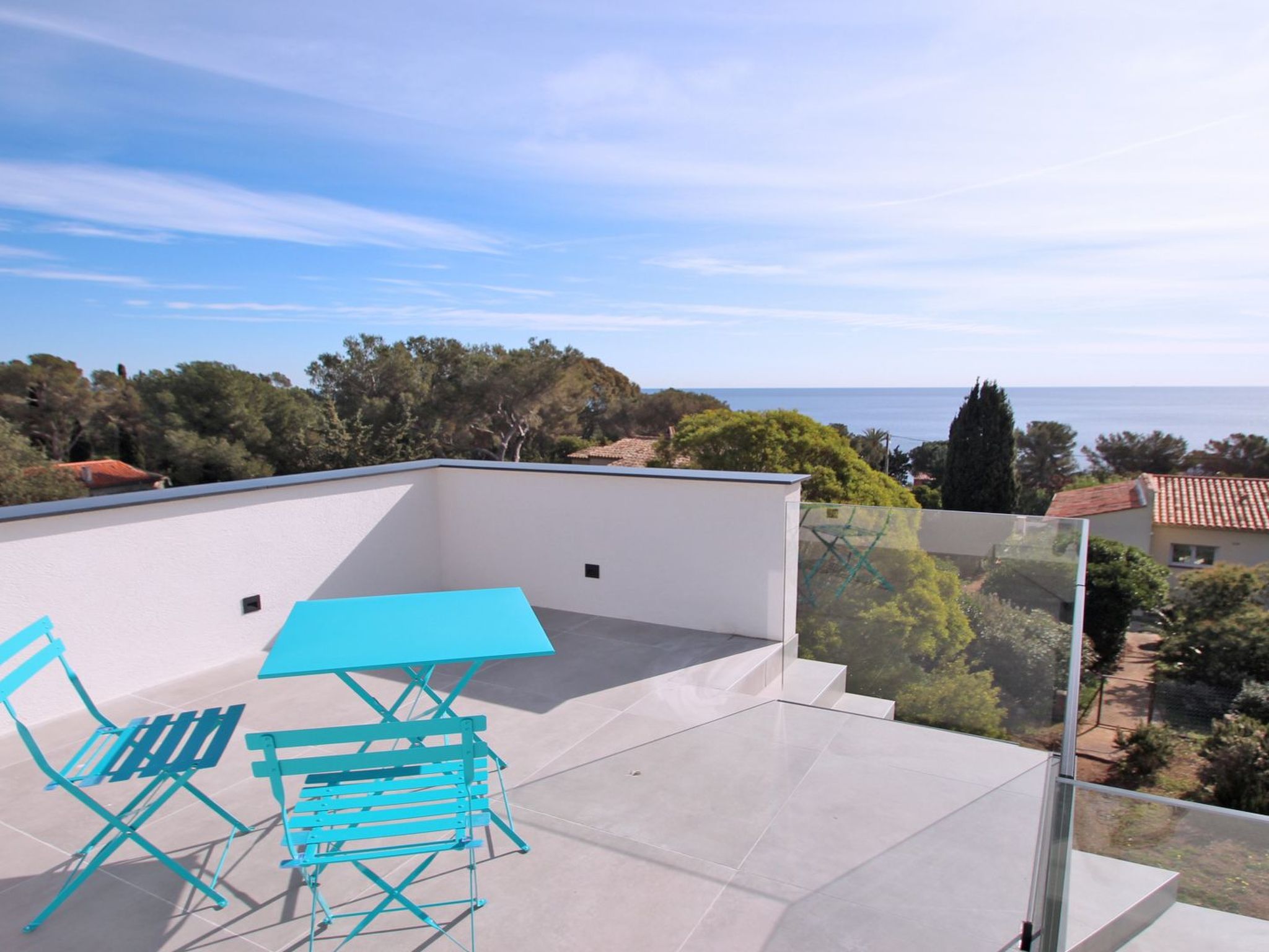 Villa 10 pers - Privates Schwimmbad - Meerblick - Wifi-Binnen