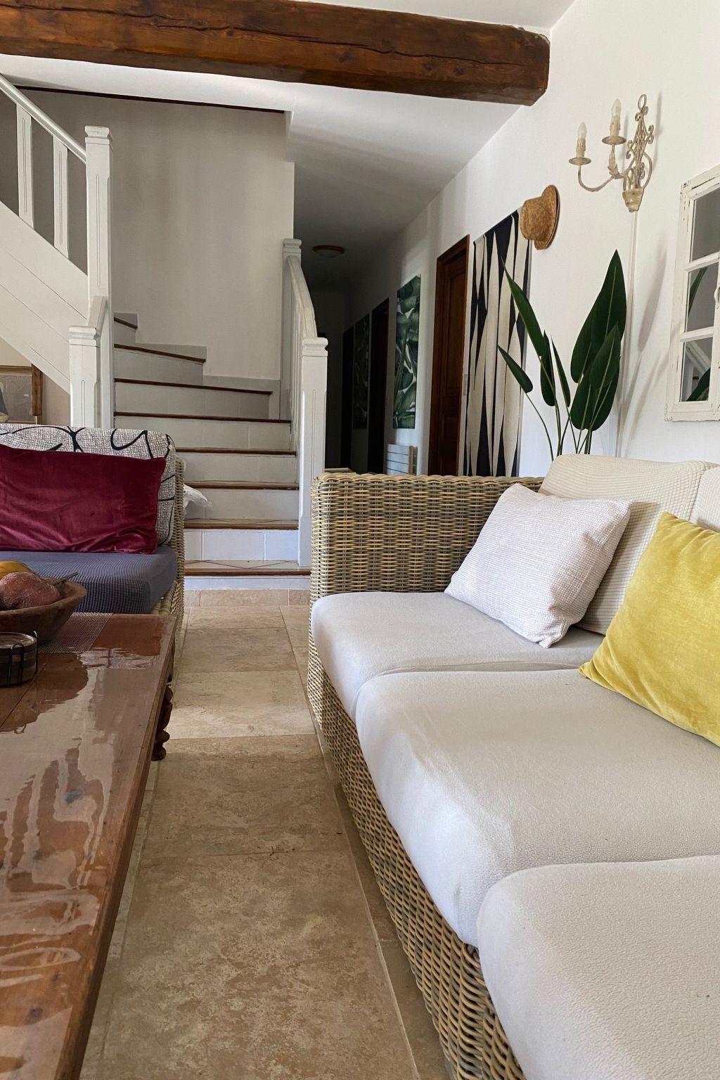 Klimatisiertes Mas Les Heures Bleues mit Pool-Binnen