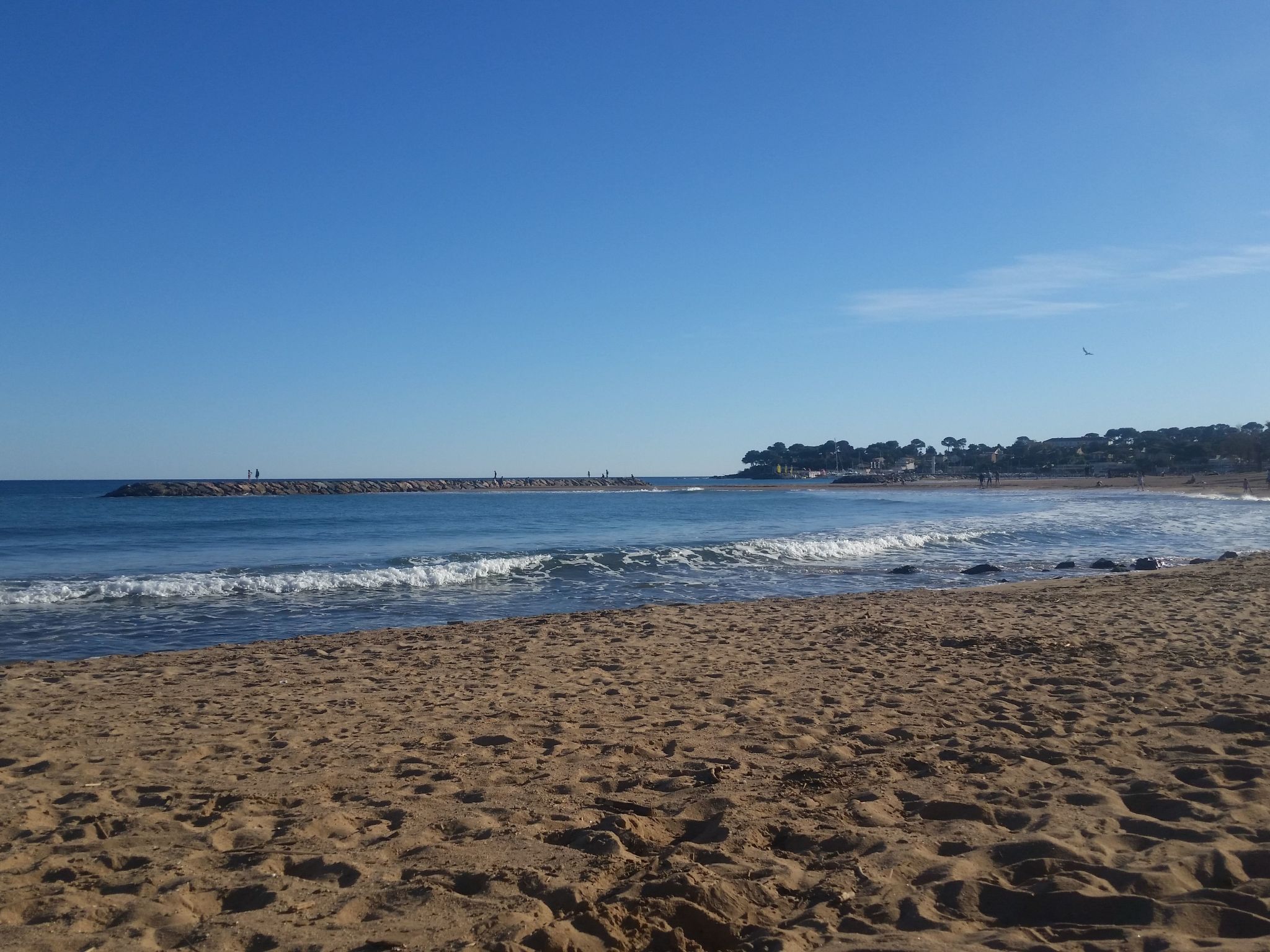 Die Sonne der Côte d'Azur-Binnen