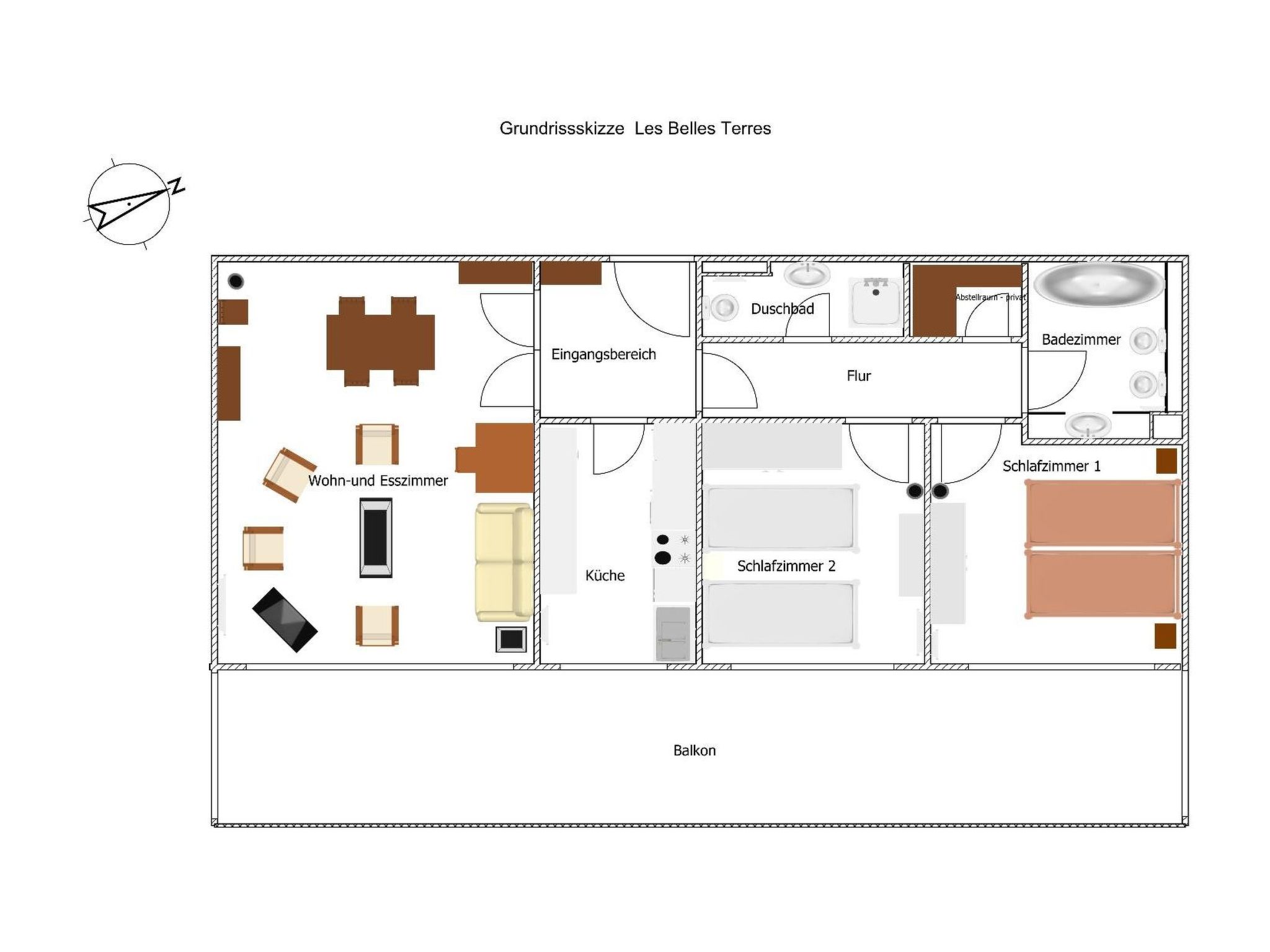 Les Belles Terrres-Drinnen