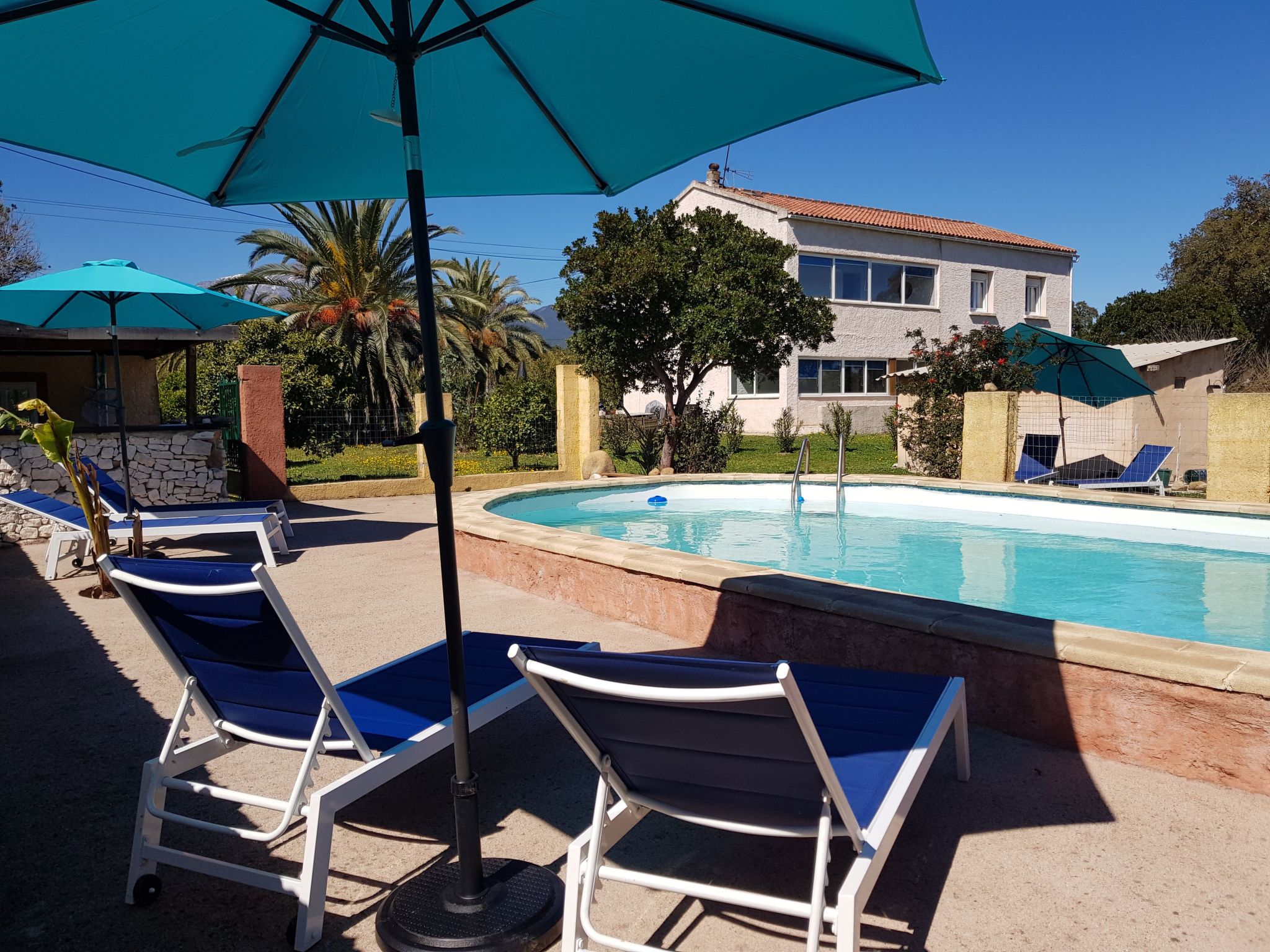 Palma Wohnung mit beheiztem Pool und privatem Garten, 1 Minute vom Meer entfern
