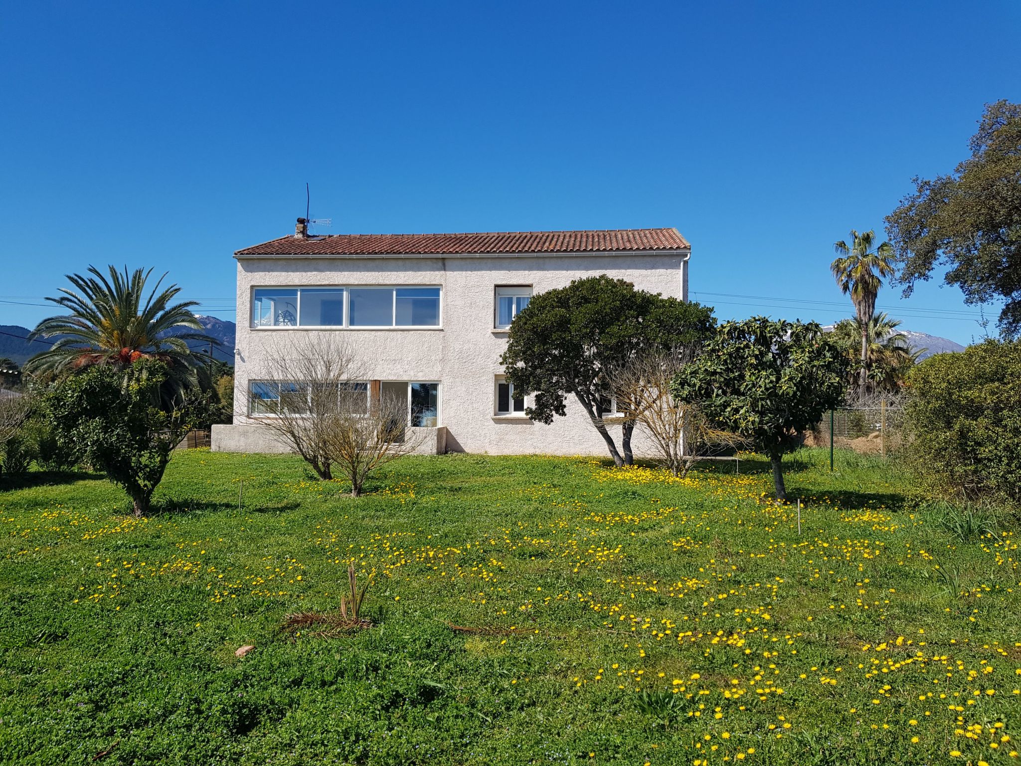 Villa Giorgha mit beheiztem Pool, 1 Minute vom Meer entfernt, großer Garten