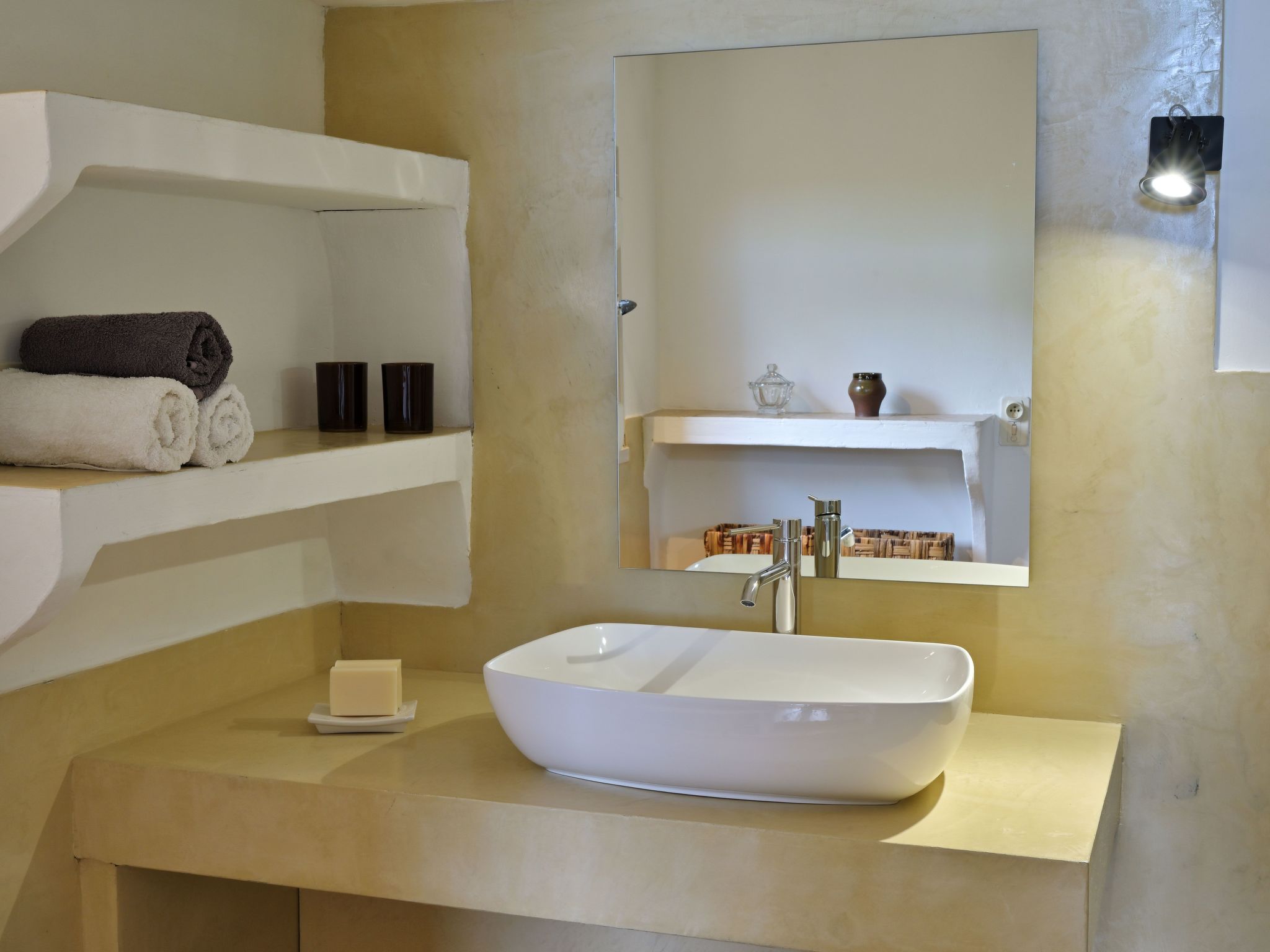 Domaine Punta della Guardia Maison A Figa mit Blick auf das Meer-Drinnen