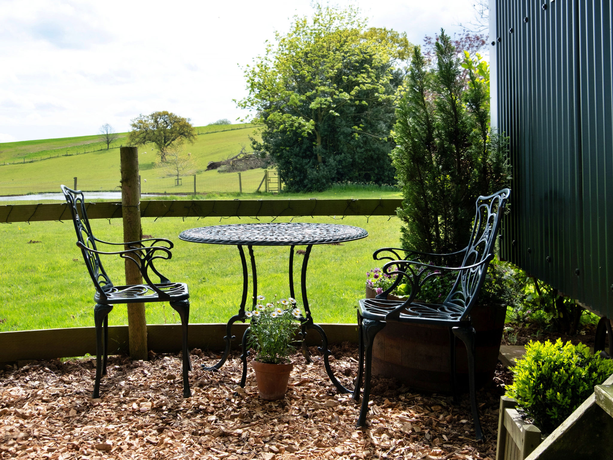Hay and Hedgerow Glamping-Draußen