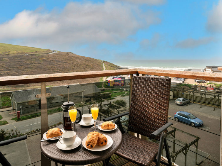 Licht appartement voor 4 personen bij Watergate Bay, Newquay in Newquay