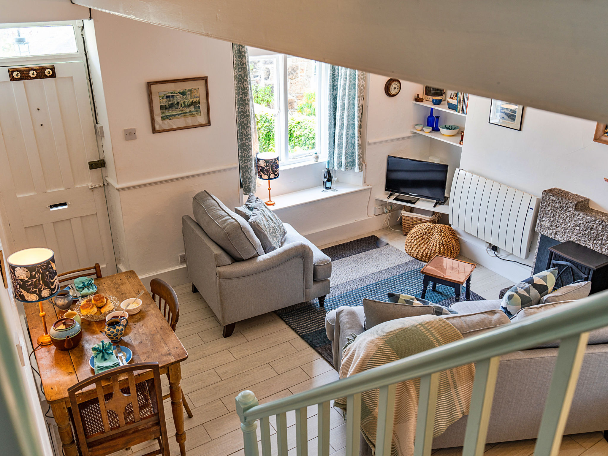 Cosy Mousehole Cottage with Sea Views-Buiten
