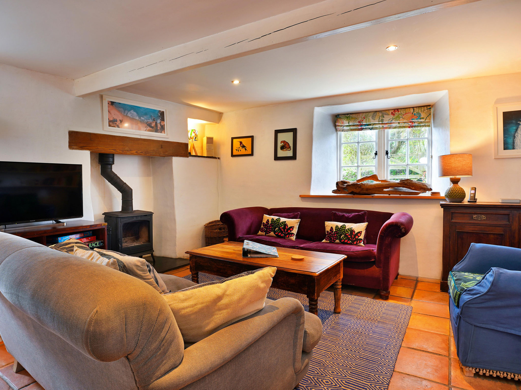 Porthcothan Mill Cottage-Inside