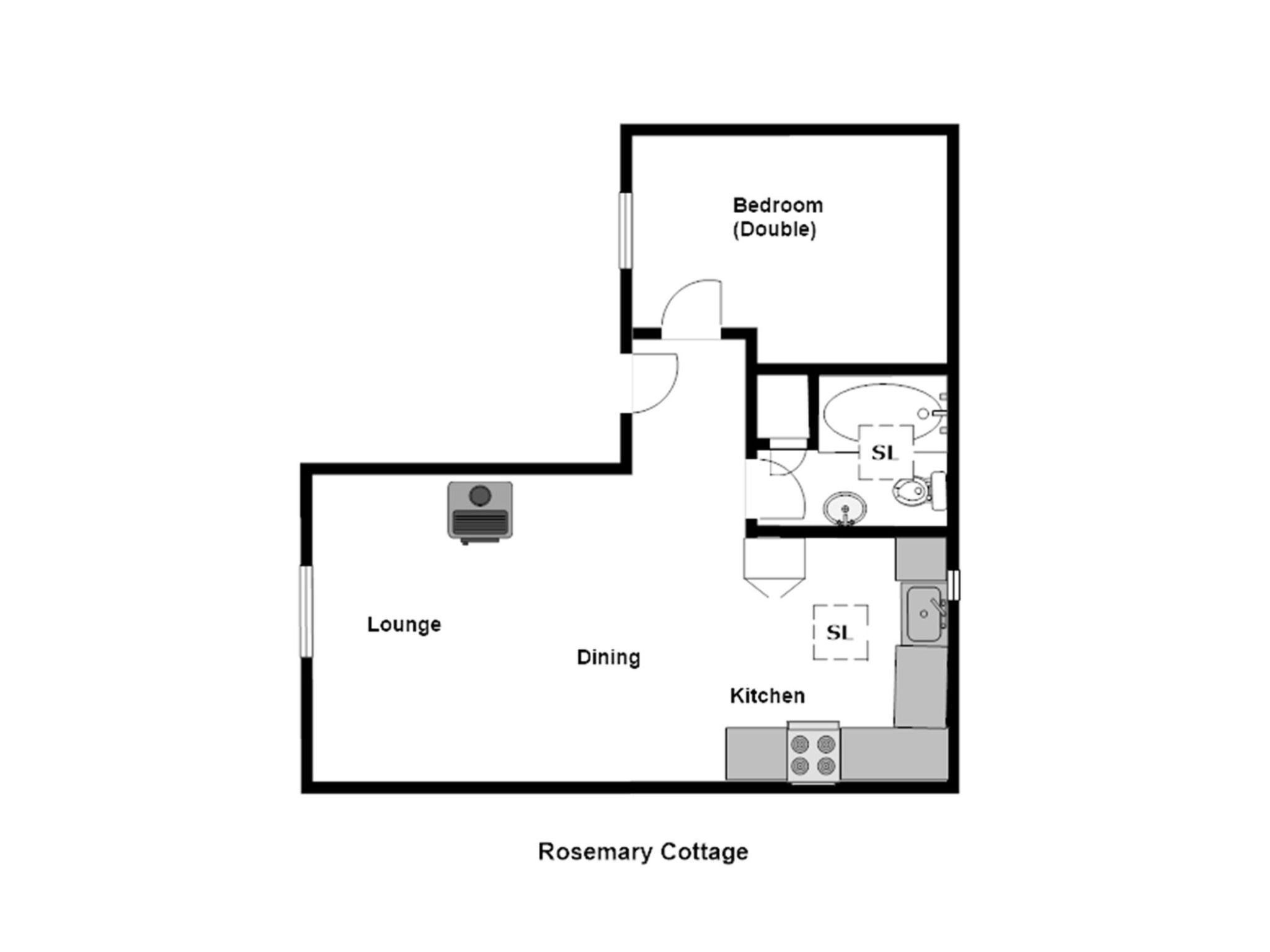 Idyllisches Landhaus Rosemary-Binnen