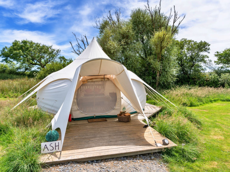 Uniek verblijf in Ash Lotus Belle Tent in Ilfracombe in Ilfracombe
