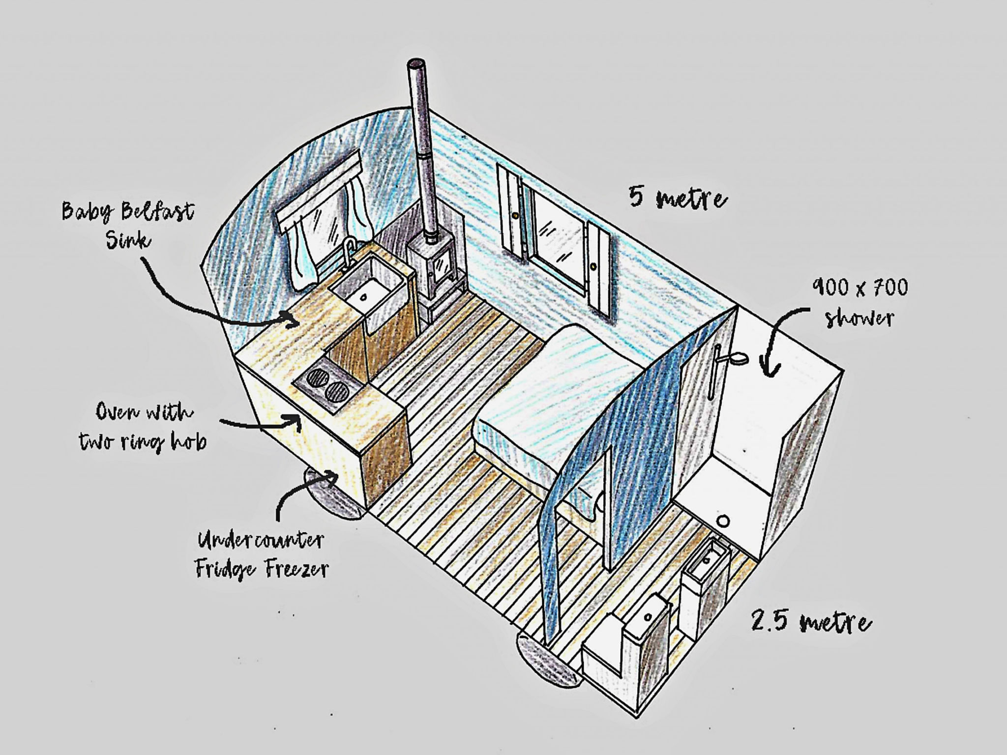 'Susanna' Poachers Hut-Drinnen